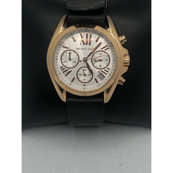 Michael Kors MK5907 Women\'s Black Leather Analog W